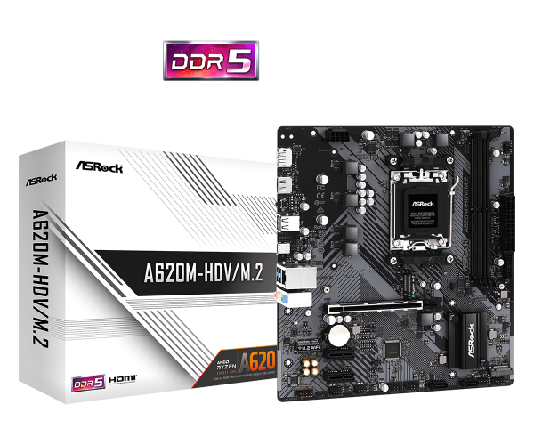 Motherboard Asrock A620m Hdv/m.2 Ddr5 Am5