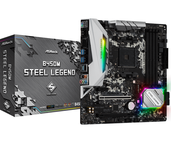 Motherboard Asrock B450m Steel Legend Am4