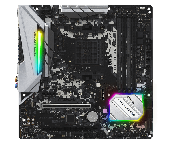 Motherboard Asrock B450m Steel Legend Am4