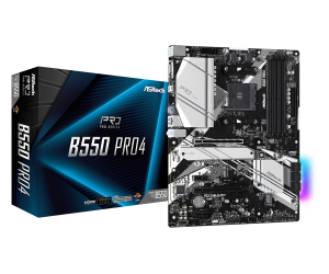La Asrock B550 Pro4 es una placa base ATX diseñada para ofrecer rendimiento y estabilidad en sistemas con procesadores AMD Ryzen de tercera y cuarta generación. Equipada con el chipset B550, soporta memoria DDR4 hasta 4733 MHz (OC), doble ranura PCIe 4.0 y 3.0 para tarjetas gráficas y almacenamiento ultrarrápido con M.2 NVMe PCIe 4.0. Su diseño robusto incluye VRM mejorado, disipadores de calor extendidos y conectividad avanzada con USB 3.2 Gen2 y LAN Gigabit. Ideal para gamers y creadores que buscan potencia y confiabilidad.