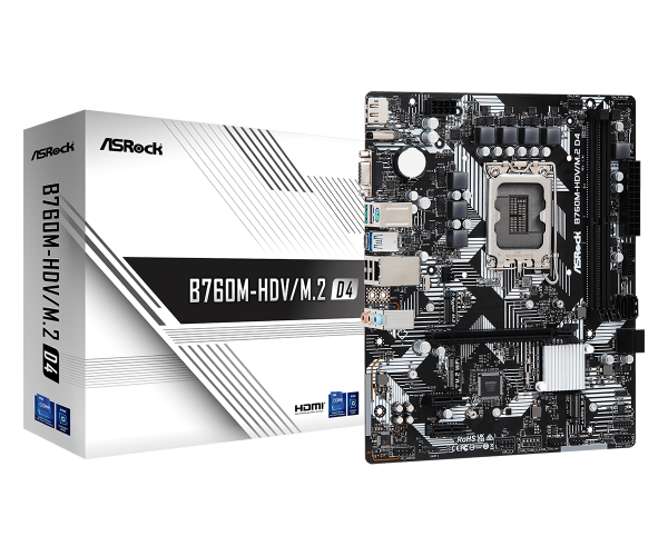 Motherboard Asrock B760m h/m.2 Ddr4 S1700