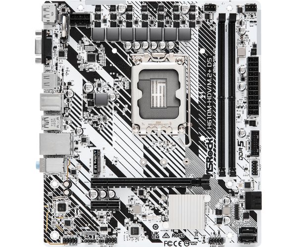Motherboard Asrock H610m-hdv/m.2+ D5 S1700