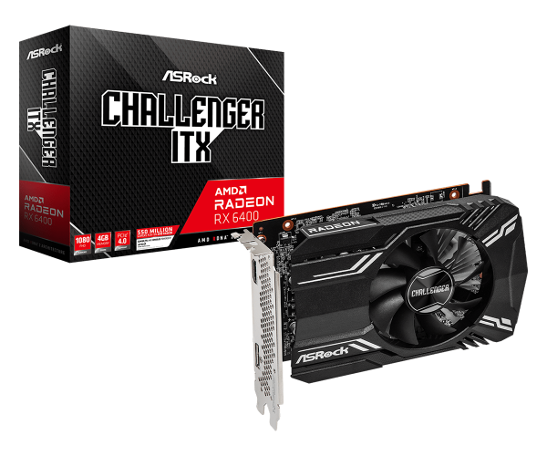 Tarj.vga Asrock Amd Rx 6400 Challenger 4gb Gddr6