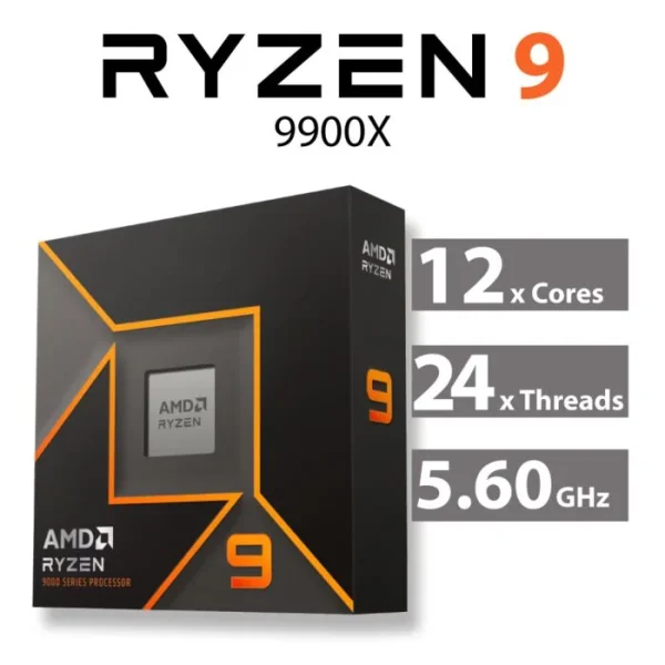 Cpu Amd Ryzen 9 9900x Am5 Box S/fan