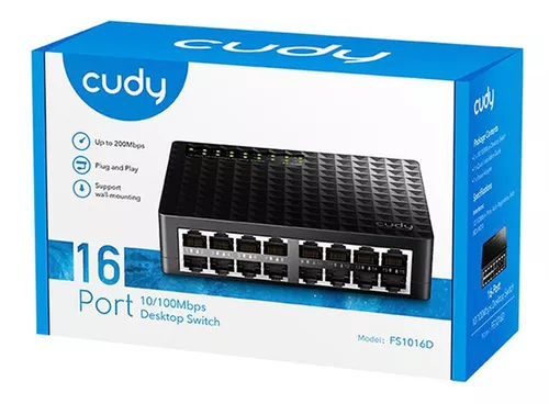 Switch Cudy 16 Puertos 10/100mbps
