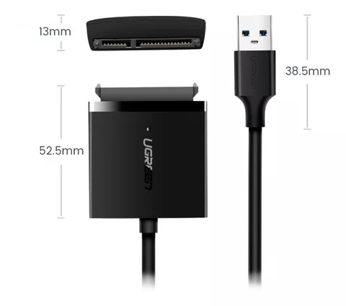 Ugreen Adaptador USB a Sata para SSD y HDD 2.5"