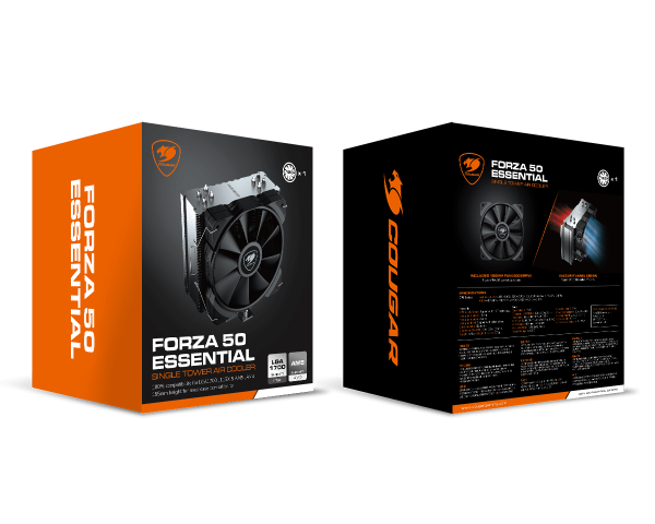 Disipador Cpu Cougar Forza 50 Mhp120 Essential