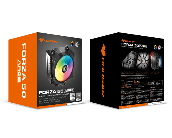 Disipador Cpu Cougar Forza 50 Mhp120 Argb