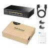 Switch Cudy Gigabit 8 Puertos Poe+ y 2 SFP