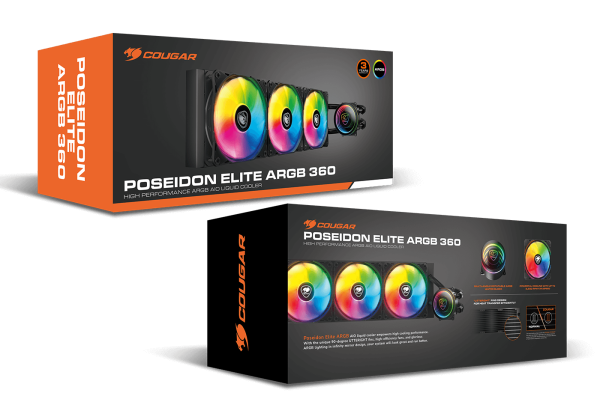 Water Cooling Cougar Poseidon Elite 360 Argb Bk