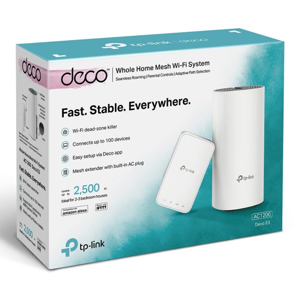 Deco E3 Tp-Link Sistema Wi-Fi Mesh AC1200 (2 Pack)