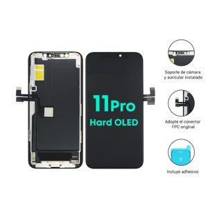 Display iPhone 11 Pro Negro (Hard OLED) Comp. Negro+ Colocación + Vidrio