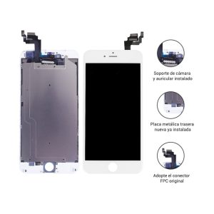 Display iPhone 6 Plus (Genérico ESR) Blanco – Servicio de Colocación Incluido