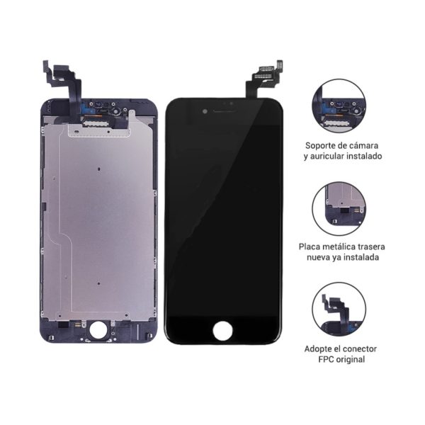 Display iPhone 6 Plus (Genérico ESR) Negro – Servicio de Colocación Incluido