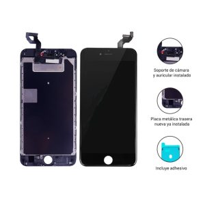 Pantalla iPhone 6s Plus Negro Genérica ESR – Colocación Incluida + Vidrio Templado de Regalo