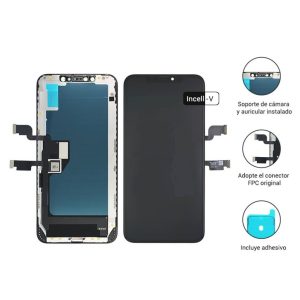 Display iPhone Xs Max Negra – Incell-V Comp. Servicio de Colocación Incluido + vidrio templado de regalo