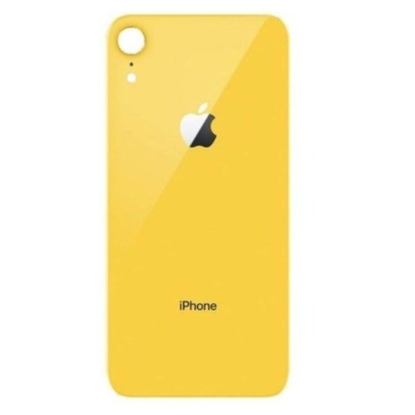Tapa de Batería iPhone XR Amarillo NASAN sin Lente + Colocación Incluida