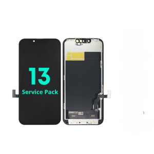 Display iPhone 13 Compatible SERVICE PACK Negro – Colocación incluida + Vidrio templado de regalo