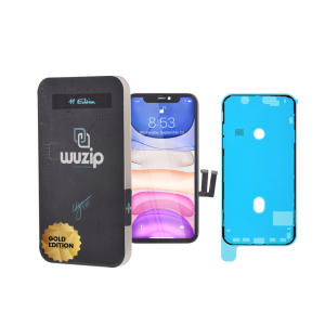 Display Apple iPhone 11 SIN IC Comp. Negro Gold Edition WUZIP Servicio de Colocación + Vidrio templado de regalo