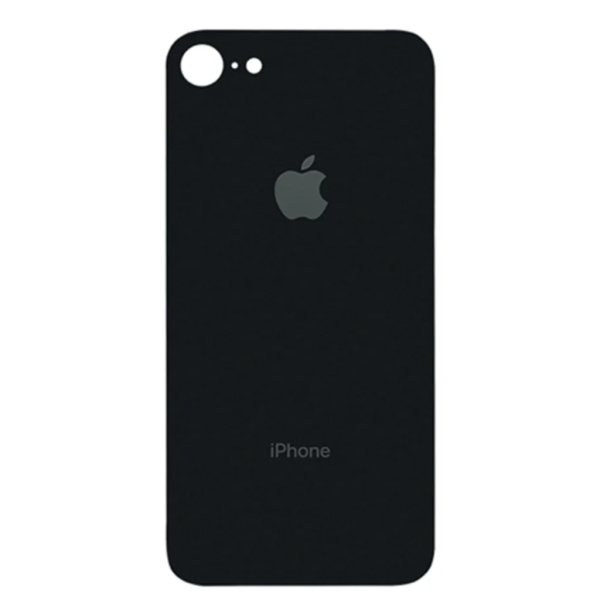 Tapa de Batería iPhone 8 Negro NASAN sin Lente + Colocación Incluida