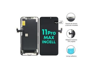 Display Apple iPhone 11 Pro Max (Incell High End) Comp. Negro + Colocación incluida + Vidrio de regalo