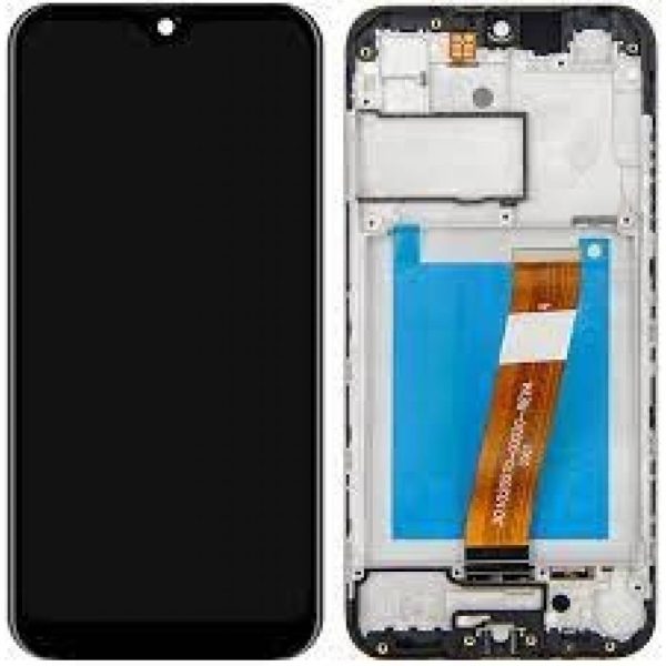 Pantalla Samsung Galaxy A01 A015M/A015DS c/Marco Negro – Instalación Inc. + Vidrio Templado