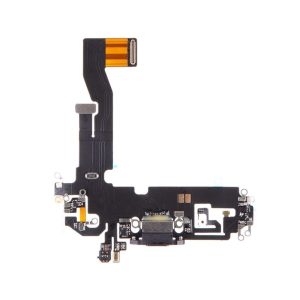 Flex de carga Iphone 12/12 Pro Generico Negro + Colocación Incluida