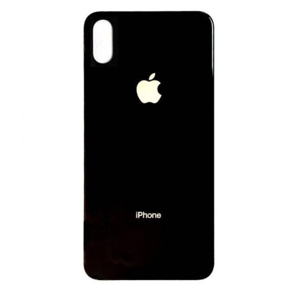 Tapa de Batería Apple iPhone Xs Max s/Lens Negro + Colocación Incluida