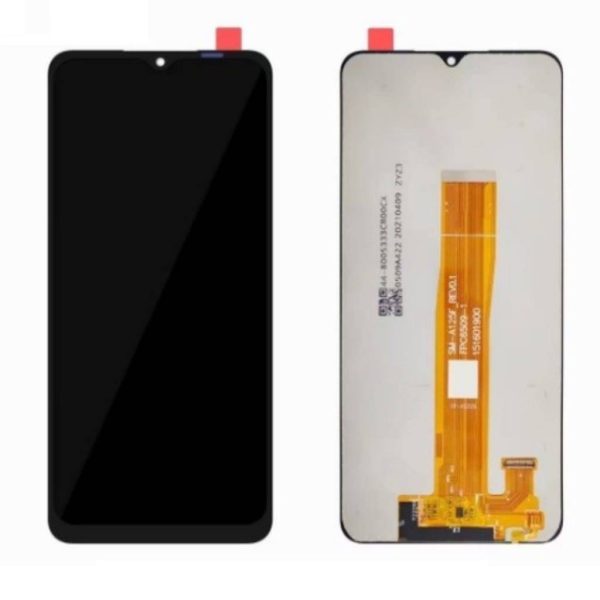 Pantalla Samsung A125/A127/A022 (A12/A02 4G 2020) Comp. Negro – Instalación Inc. + Vidrio Templado