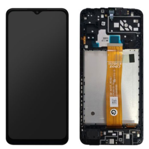 Pantalla Samsung A047/A04s 2022 Comp. Negro c/Marco – Instalación Inc. + Vidrio Templado