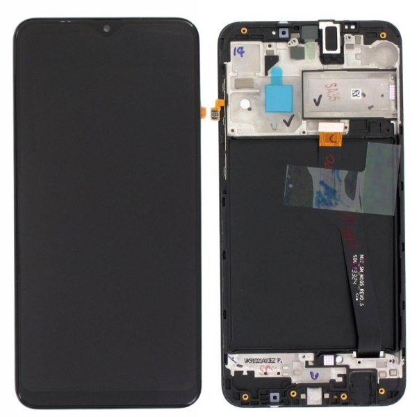 Pantalla Samsung A105F/A10 Comp. C/Marco Negro NON EU CODE (GH82-18685A) – Instalación Inc. + Vidrio Templado