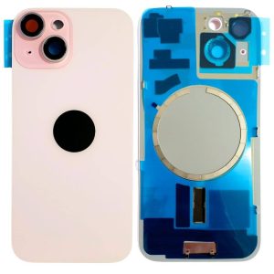 Tapa de Batería Apple iPhone 15 c/Marco Rosado NASAN + Colocación Incluida