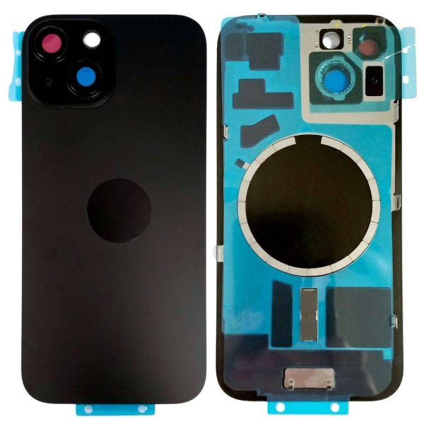 Tapa de Batería Apple iPhone 15 c/Marco Negro NASAN + Colocación Incluida