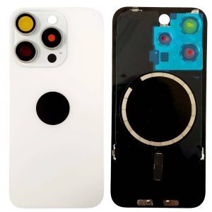 Tapa de Batería Apple iPhone 15 Pro c/Marco Blanco NASAN + Colocación Incluida