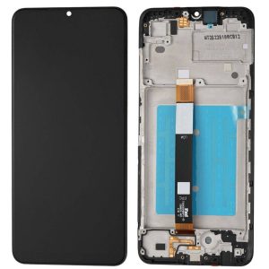 Pantalla Samsung A037U/A03s Comp. c/Marco Negro OLED – Instalación Inc. + Vidrio Templado
