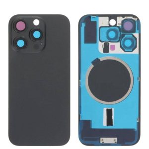 Tapa de Batería Apple iPhone 16 Pro c/Marco Negro NASAN + Colocación Incluida