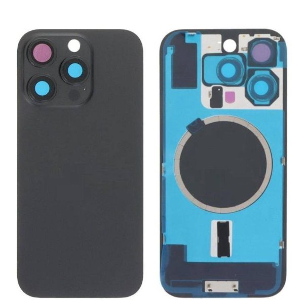 Tapa de Batería Apple iPhone 16 Pro c/Marco Negro NASAN + Colocación Incluida