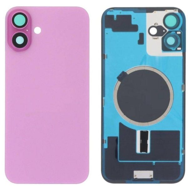 Tapa de Batería Apple iPhone 16 Plus c/Marco Rosado NASAN + Colocación Incluida