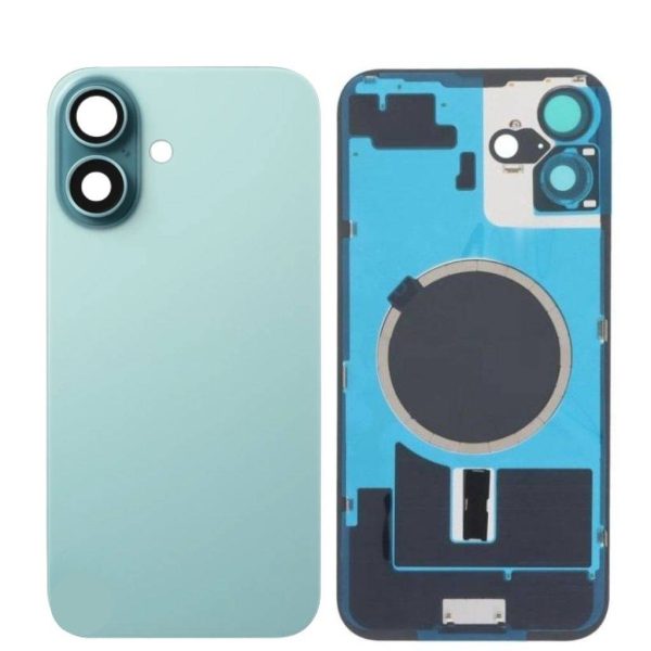 Tapa de Batería Apple iPhone 16 c/Marco Verde NASAN + Colocación Incluida