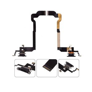 Flex de carga Iphone X Generico Negro + Colocación Incluida