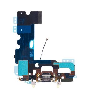 Flex de carga Iphone 7 Plus Generico Negro + Colocación Incluida