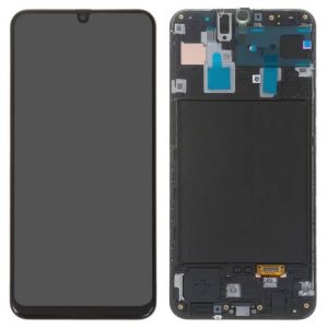 Pantalla Samsung A305/A30 Comp. c/Marco Negro (GH82-19202A/19725A) - Instalación Inc. + Vidrio Templado
