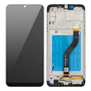 Pantalla Samsung A207/A20s Comp. c/Marco Negro (GH81-17774A) - Instalación Inc. + Vidrio Templado