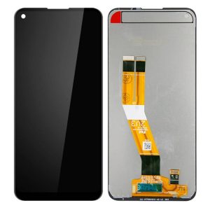 Pantalla Samsung A115F/A115M/A11 Comp. Negro (GH81-18760A / GH81-18736A) 159.5mm – Instalación Inc. + Vidrio Templado