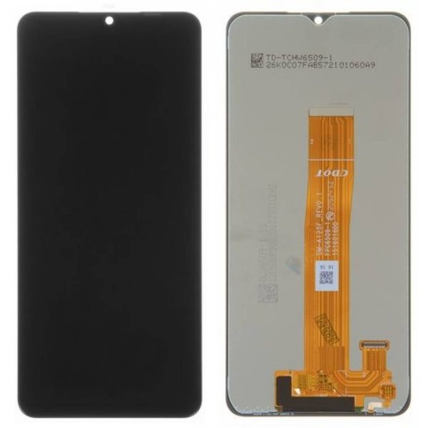 Pantalla Samsung Display Samsung A125/A125F/A125M/M127 (A12/M12 4G) Comp. Negro (GH82-24491A/24490A/2478A/24709A) – Instalación Inc. + Vidrio Templado