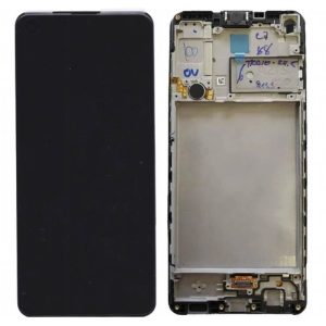 Pantalla Samsung A217/A21s Comp. c/Marco Negro (GH82-23089A)- Instalación Inc. + Vidrio Templado