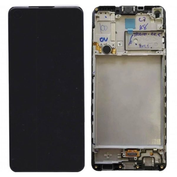 Pantalla Samsung A217/A21s Comp. c/Marco Negro (GH82-23089A)- Instalación Inc. + Vidrio Templado