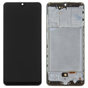 Pantalla Samsung A315/A31 Comp. c/Marco Negro (OLED) - Instalación Inc. + Vidrio Templado