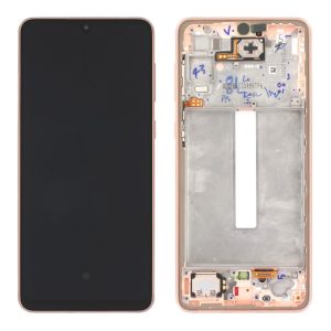 Pantalla Samsung A336/A33 5G Comp. c/Marco Dorado/Durazno (GH82-28143D/28144D) - Instalación Inc. + Vidrio Templado