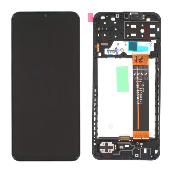 Pantalla Samsung A137/A13 2022 Comp. c/Marco Negro (GH82-29227A/29228A) – Instalación Inc. + Vidrio Templado